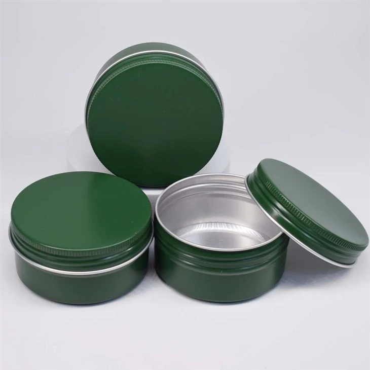 92*45 200mm Dark Green Customized Printing Aluminum Box With Cap For Candy